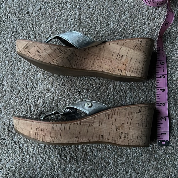 Sam Edelman Cork Wedge Heel Flip Flops, Size 36.5 - Picture 5 of 5